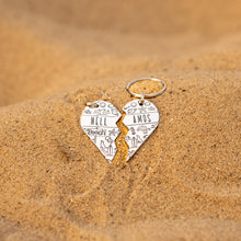 Load image into Gallery viewer, Split heart beach adventure