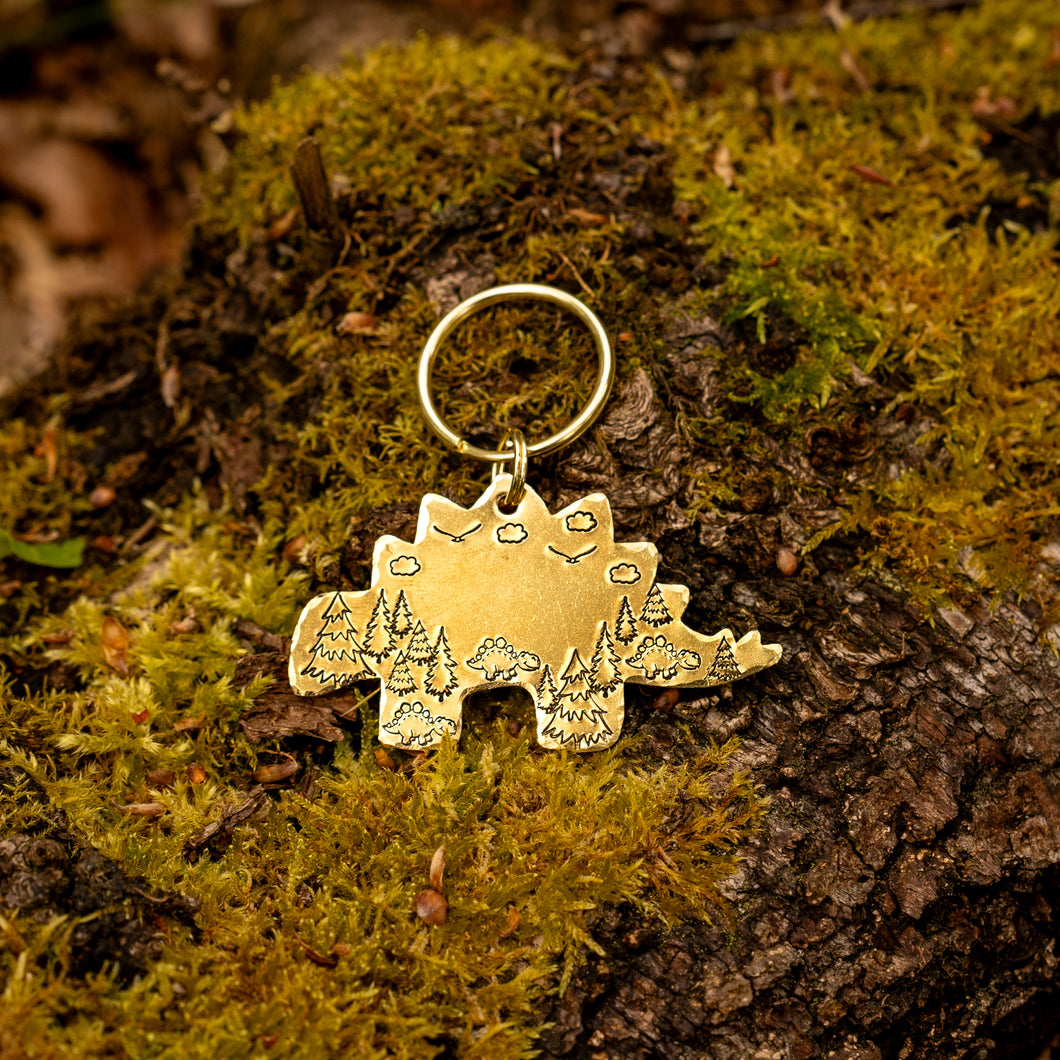 Brass Stegosaurus